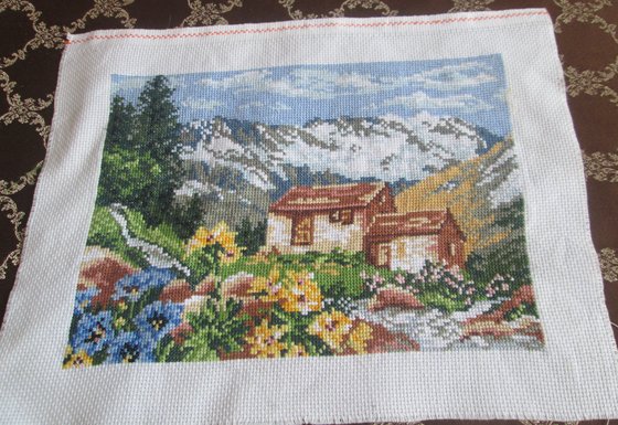 Этап процесса «Домик в горах.»