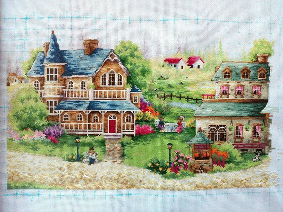 Этап процесса «Зеленая деревенька»