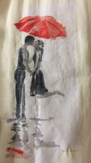 Этап процесса «Под зонтом»