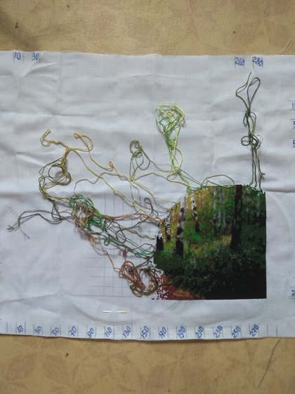 Этап процесса «Березовая роща.»