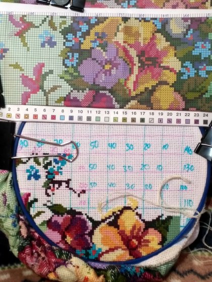 Этап процесса «Анютины глазки.»