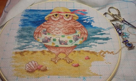 Этап процесса «Сова на отдыхе»