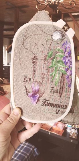 Этап процесса «Серия Ботаника. Глициния.»