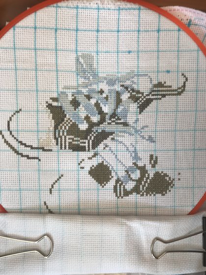 Этап процесса «Baby shoes boy»