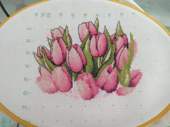 Этап процесса «Тюльпаны.»