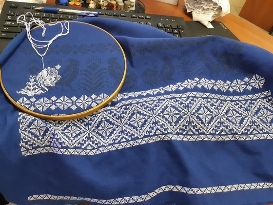 Этап процесса «платье бохо»