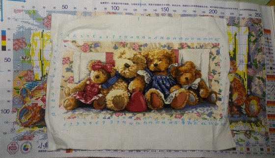 Этап процесса «Семья мишек»