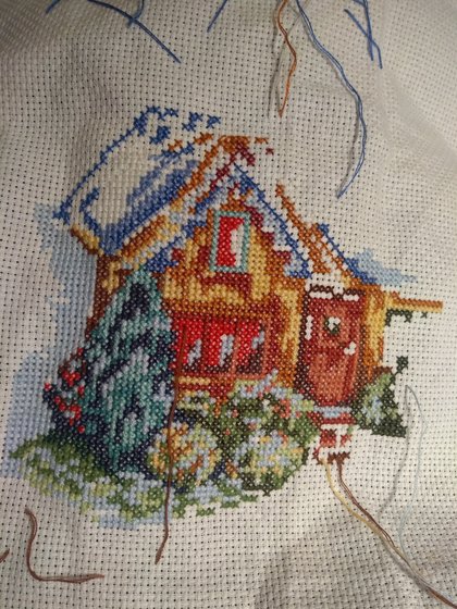 Этап процесса «Сказочный домик.»