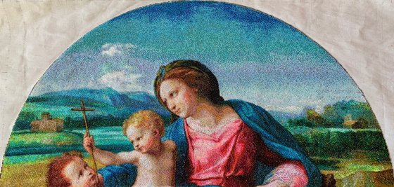 Этап процесса «Raphael Madonna Alba»