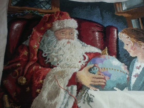 Этап процесса «Санта и глобус»