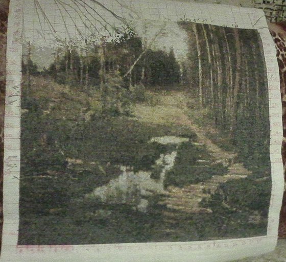 Этап процесса ««А. К. САВРАСОВ "ПРОСЕКА В СОСНОВОМ ЛЕСУ"»