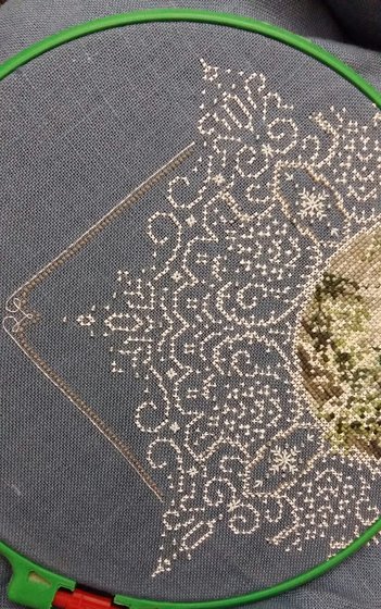 Этап процесса «Homeward Trail in Winter»