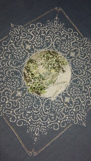 Этап процесса «Homeward Trail in Winter»