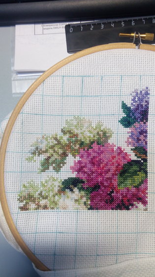 Этап процесса «Чудесная игла - "Аромат сирени"»