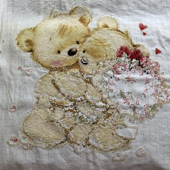 Этап процесса «Мишки-обнимашки»