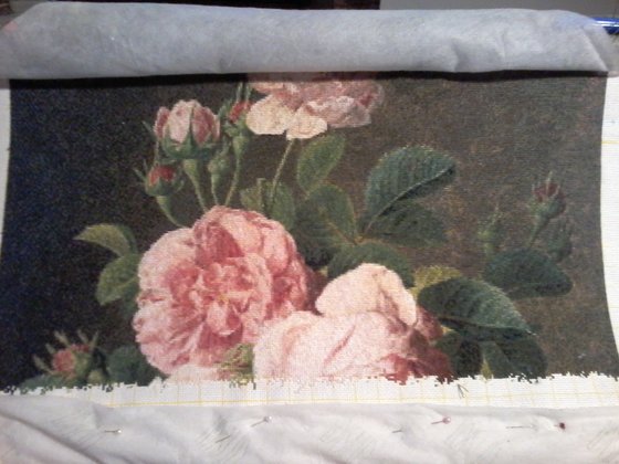 Этап процесса «ГК S1105 "Розы в стеклянной вазе"»