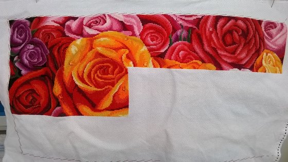 Этап процесса «Цветные розы»
