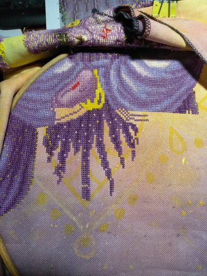 Этап процесса «Сиреневый Ганеша по собственной схеме»