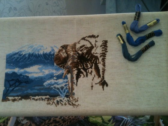 Этап процесса «Слоны в Саванне»