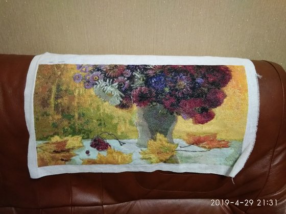 Этап процесса «Осенний букет»