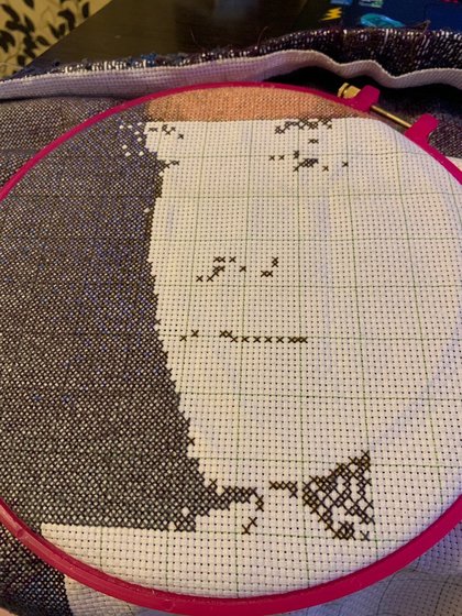 Этап процесса «В подарок подруге, надеюсь она не сидит на этом сайте))»