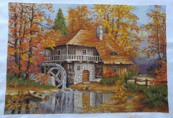 Этап процесса «Осенний пейзаж  Luca-S»