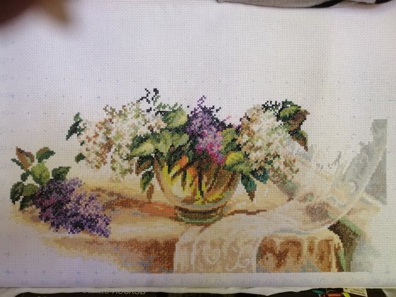 Этап процесса «Аромат сирени»