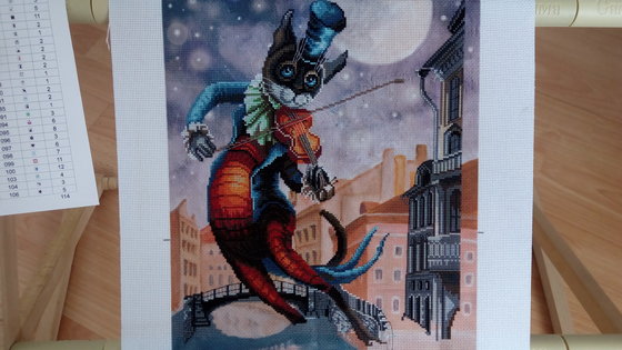 Этап процесса «Луна на смычке»