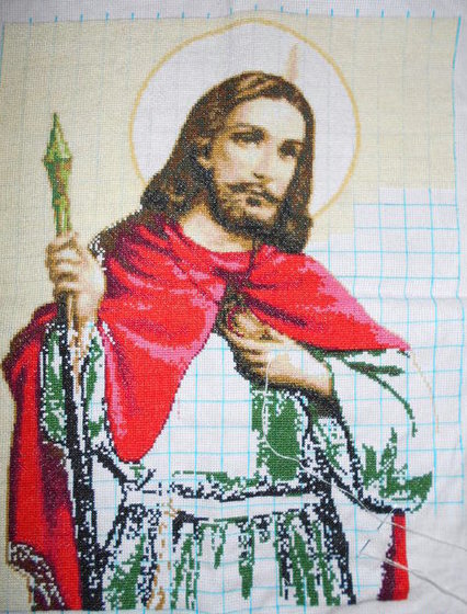 Этап процесса «Именная икона для мужа св. Юда Тадей»