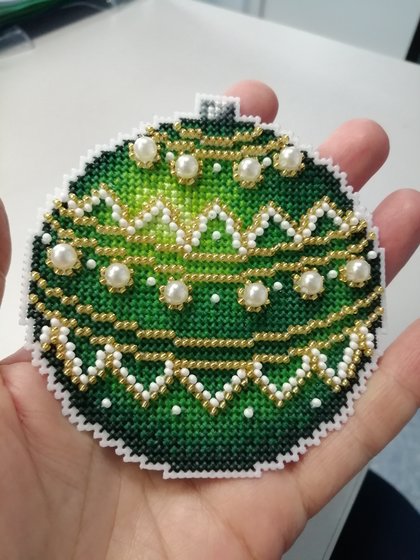 Этап процесса «М. П. Студия - Игрушки на пластиковой канве.»