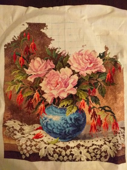 Этап процесса «Букет для моей сестры»