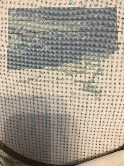 Этап процесса «Девочка с гусями от Luca-S»