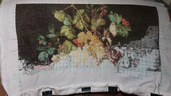 Этап процесса «корзина фруктов с животными»