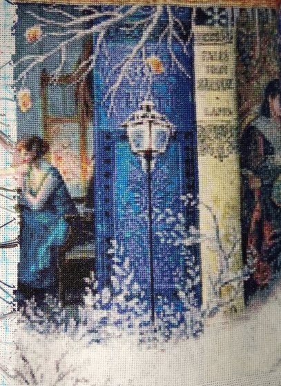 Этап процесса «A stich in Time (Время вышивать/Стежок во времени), Божена»