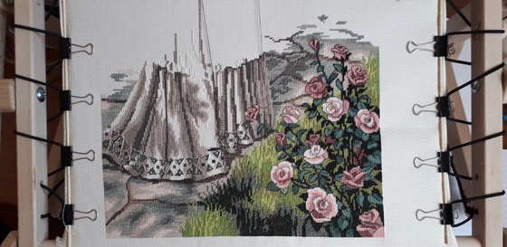 Этап процесса «Summer stroll. Летняя  прогулка.»