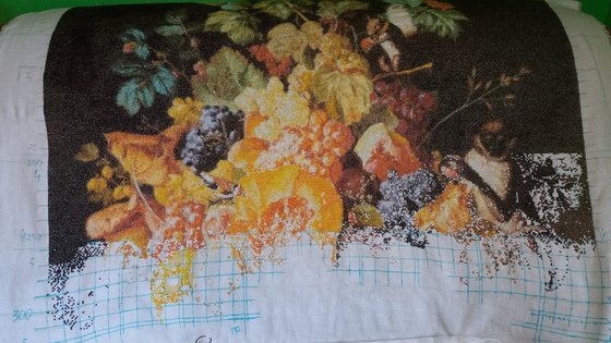 Этап процесса «корзина фруктов с животными»