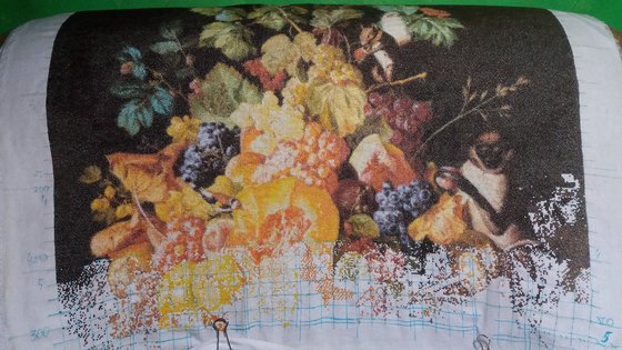 Этап процесса «корзина фруктов с животными»