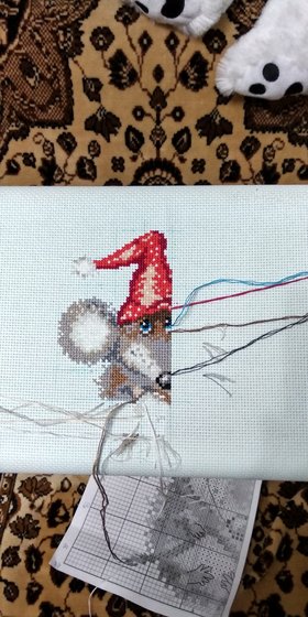 Этап процесса «Символ наступающего 2020 года»