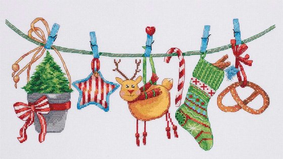 Этап процесса «Новогодняя гирлянда»