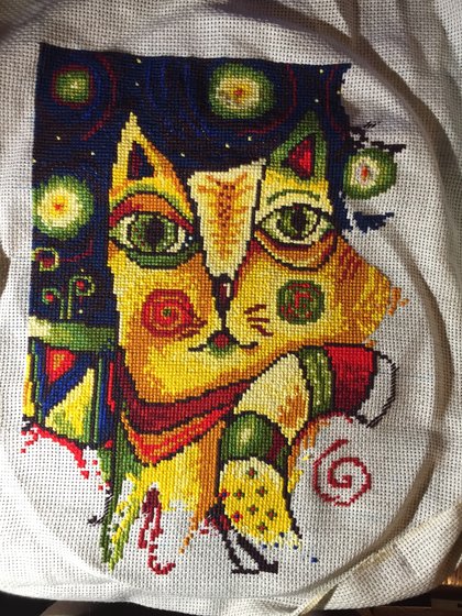 Этап процесса «Лунный кот от Риолис»