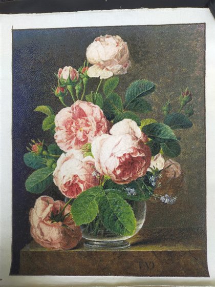 Этап процесса «ГК S1105 "Розы в стеклянной вазе"»