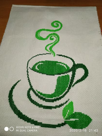 Этап процесса «Чая тоже три.»