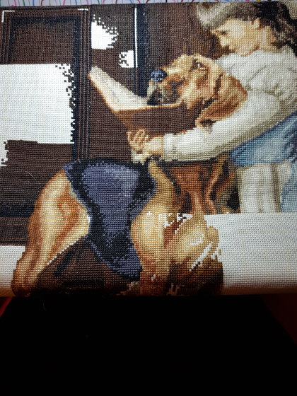 Этап процесса «"Час воспитания" (художник Чарльз Бертон Барбер) от Luca-S»