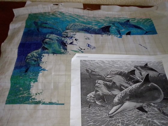 Этап процесса «Стая дельфинов»