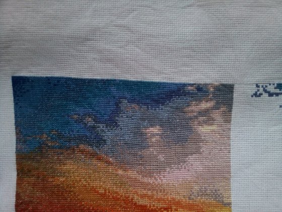 Этап процесса «Рассвет над маковым полем»