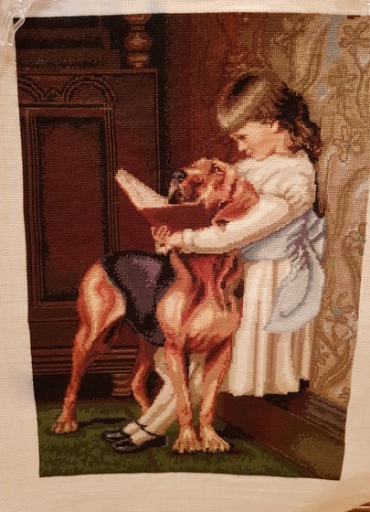 Этап процесса «"Час воспитания" (художник Чарльз Бертон Барбер) от Luca-S»