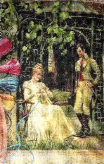 Этап процесса «A stich in Time (Время вышивать/Стежок во времени), Божена»