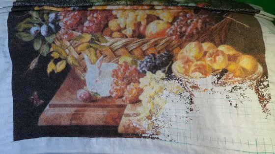 Этап процесса «корзина фруктов с животными»