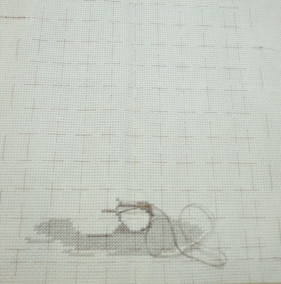 Этап процесса «Тедди с зонтиком»