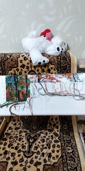 Этап процесса «Набор для вышивания от РС Студия (№496)»